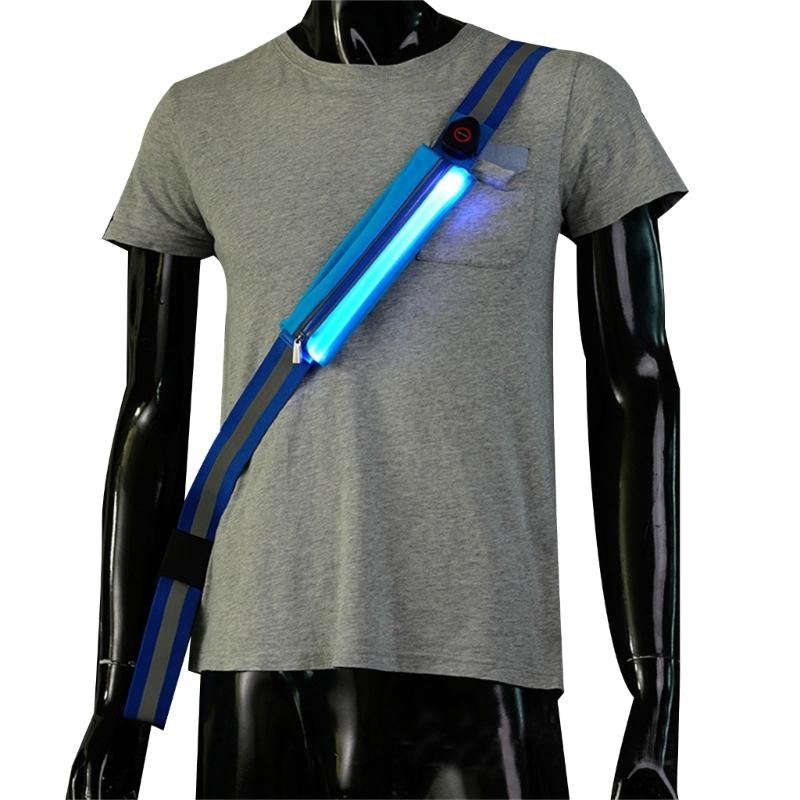 Running Visibility Gear - T3LB Faixa cinto reflexivo LED visibilidade