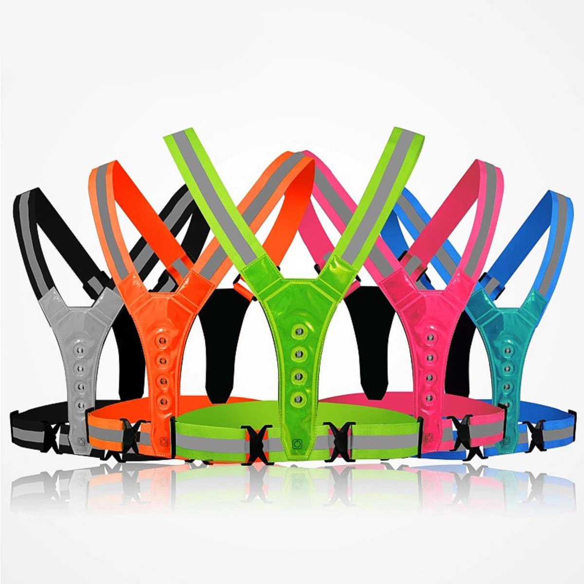 Running Gear For Winter - Colete de segurança LED ajustável para