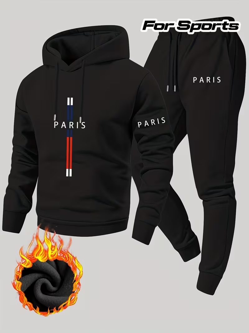 Running Gear For Winter - Conjunto Casual Urbano Masculino de Duas