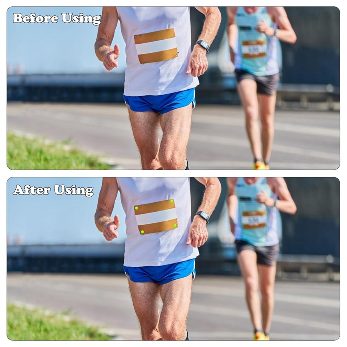 Running Gear Marathon - ABJX 12 Peças Clipes para Número