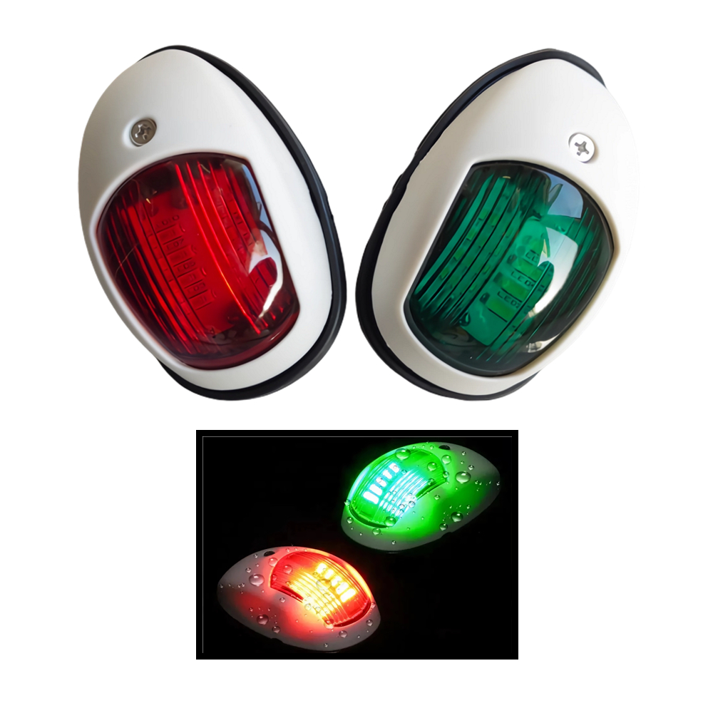 Running Gear Boat - 1 par vermelho verde 12v luzes