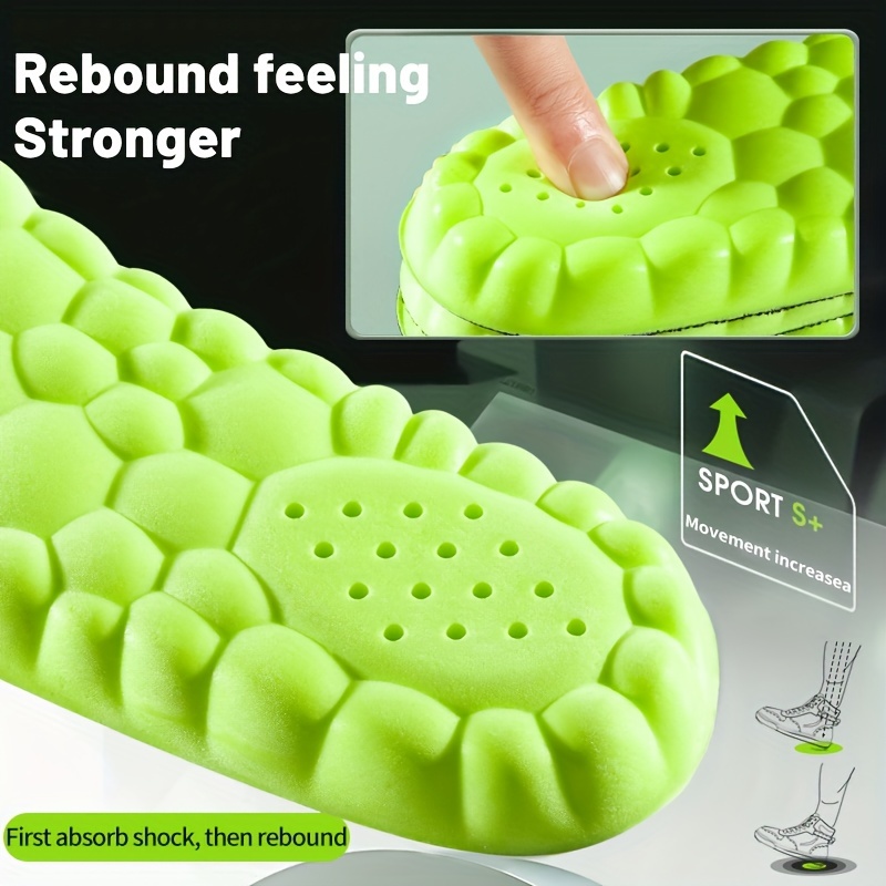 1 par 4D super macio calçados  - Insole Arch Support avaliação e preço