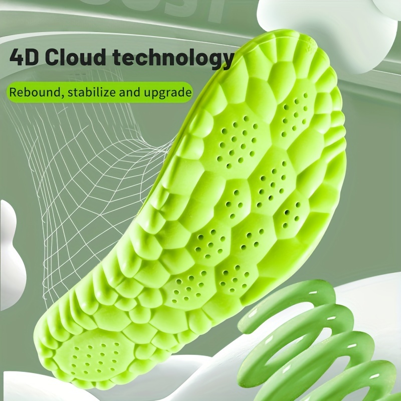 1 par 4D super macio calçados  - Insole Arch Support avaliação e preço