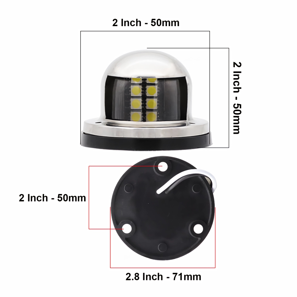 1 conjunto de luzes led para b - Running Gear Boat avaliação e preço