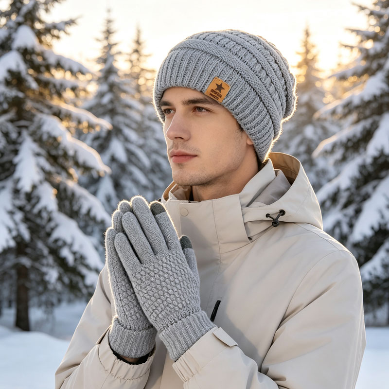 Conjunto de luvas e chapéu de  - Running Gear For Winter avaliação e preço