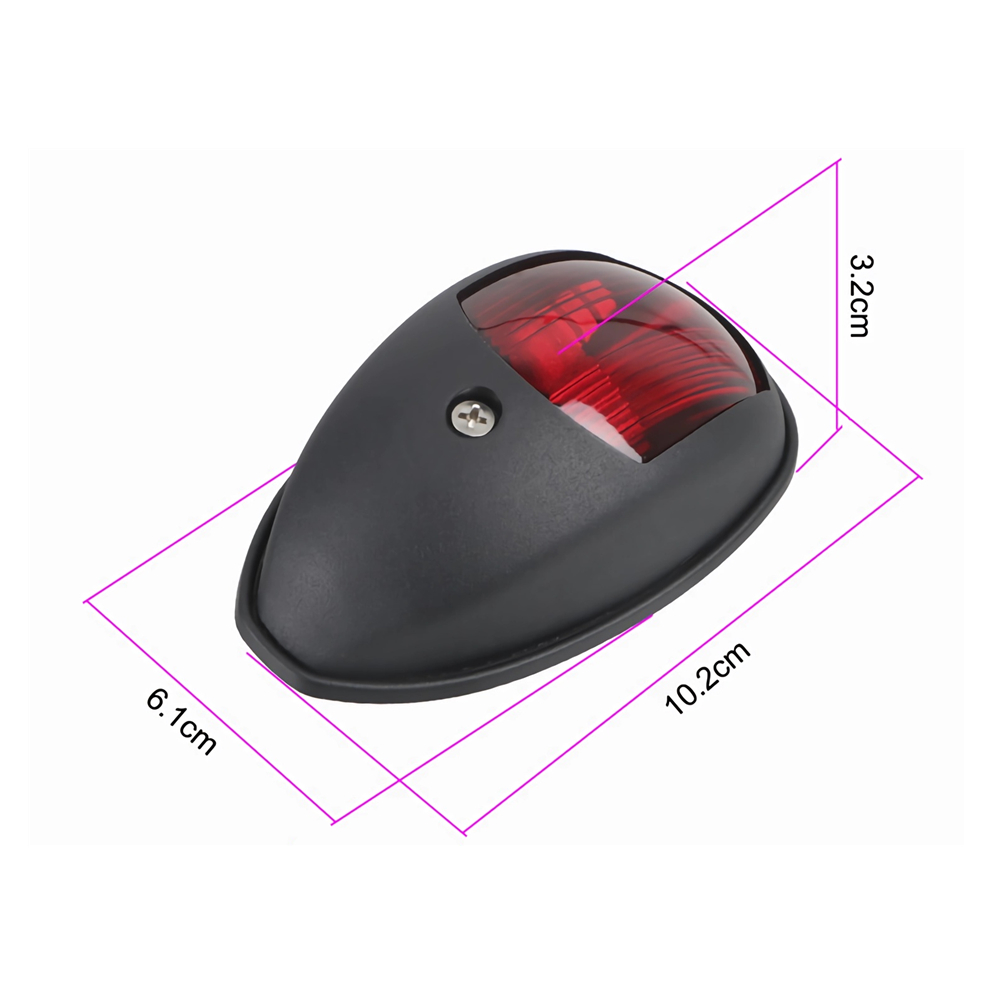 1 par vermelho verde 12v luzes - Running Gear Boat avaliação e preço