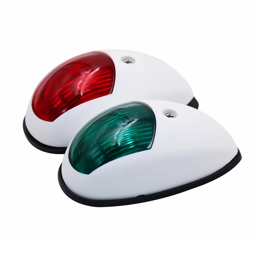 1 par vermelho verde 12v luzes - Running Gear Boat avaliação e preço